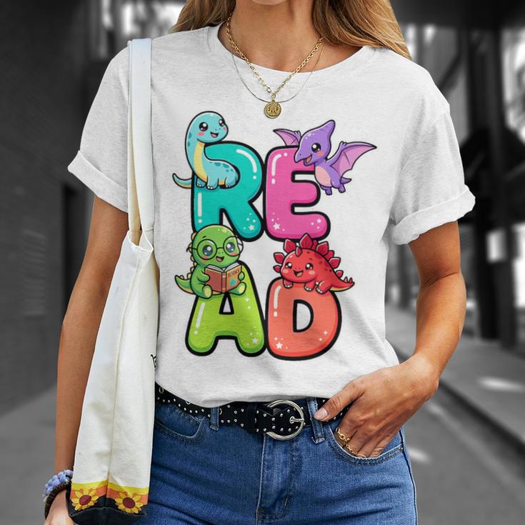 Dinosaur Read Book Lover Dino Reading Kids Premium Tri-Blend T-Shirt Gifts for Her Dinosaur Read Book Lover Dino Reading Kids Premium Tri-Blend T-Shirt Gifts for Her