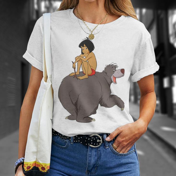 Disney The Jungle Book Mowgli And Baloo Chillin T-Shirt Gifts for Her Disney The Jungle Book Mowgli And Baloo Chillin T-Shirt Gifts for Her