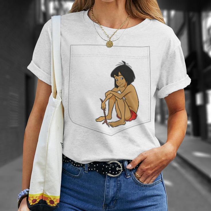 Disney The Jungle Book Mowgli Pocket T-Shirt Gifts for Her
