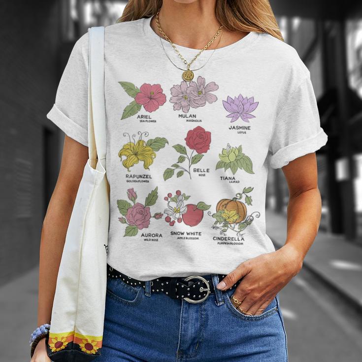 Disney Princesses Types Of Flowers Textbook Poster T-Shirt Gifts for Her Disney Princesses Types Of Flowers Textbook Poster T-Shirt Gifts for Her