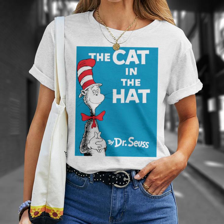 Dr Seuss The Cat In The Hat Book Cover T-Shirt Gifts for Her