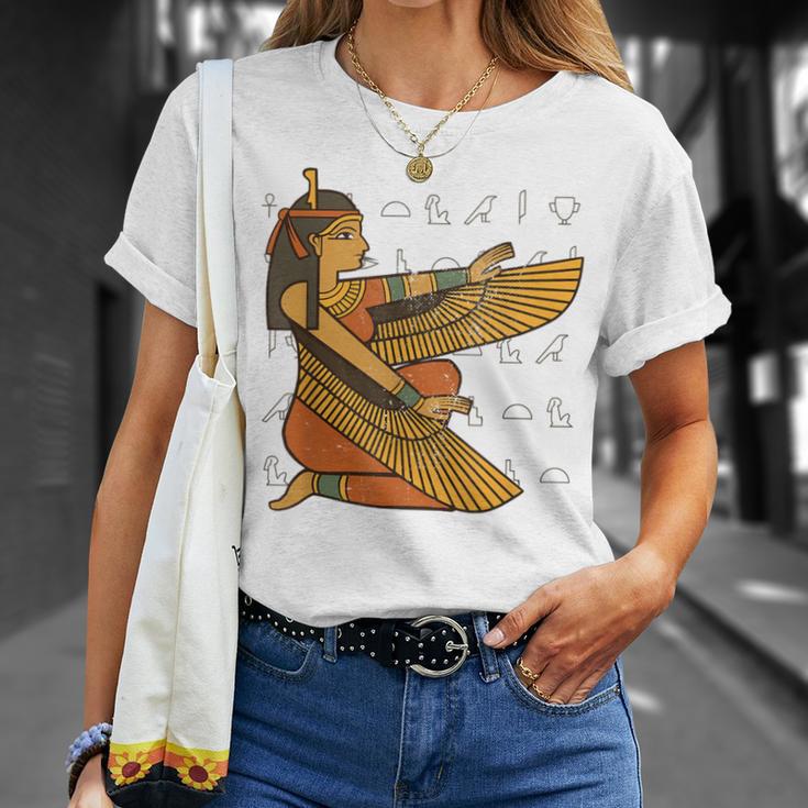 Égypte Hiéroglyphe Déesse Isis De Laie Et De La Mort T-Shirt Cadeaux pour elle