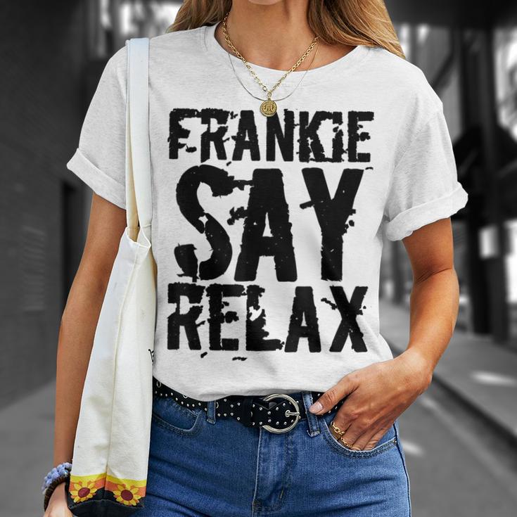 Frankieay Relax 太字フォントシャツ Tシャツ 彼女への贈り物
