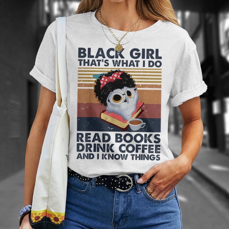 Girl Owl That's What I Do Read Books T-Shirt Gifts for Her