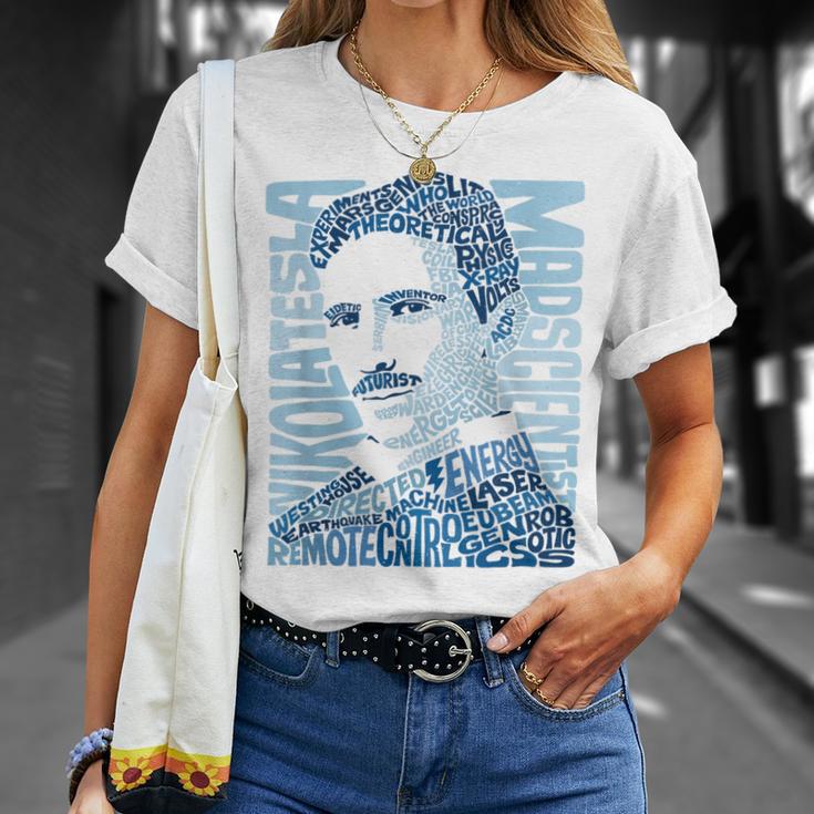 Glitschika s ニコラ・テスライラストtシャツ Tシャツ 彼女への贈り物