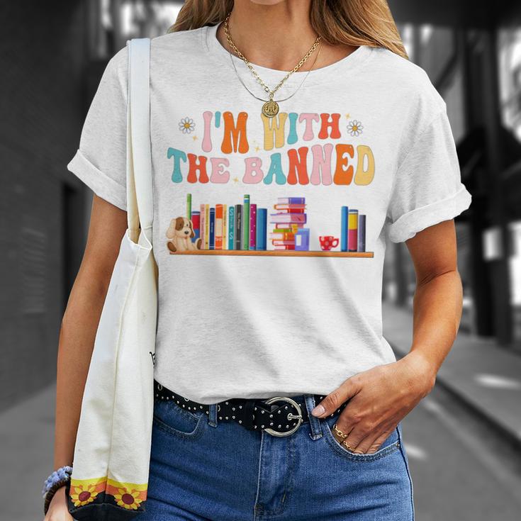I'm With The Banned Book Readers I Read Banned Books T-Shirt Gifts for Her I'm With The Banned Book Readers I Read Banned Books T-Shirt Gifts for Her