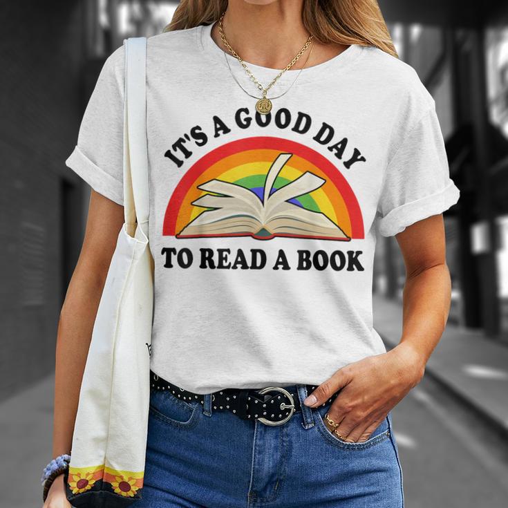 Its Good Day To Read A Book Kids Girl Women Teacher Reading T-Shirt Gifts for Her