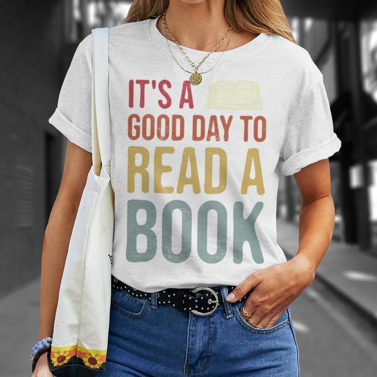 It's A Good Day To Read A Book Vintage T-Shirt Gifts for Her It's A Good Day To Read A Book Vintage T-Shirt Gifts for Her