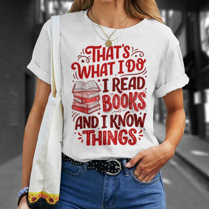 Librarian Book Lover Men Women Reading T-Shirt Gifts for Her