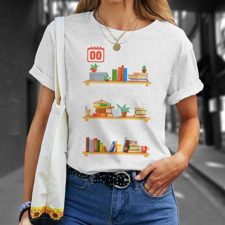 Library Librarian Bookworm Book 00 Days Without Reading Premium Tri-Blend T-Shirt Gifts for Her