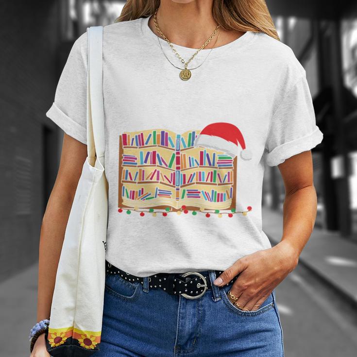 Library Squad Christmas Book Team Xmas Reading Lover T-Shirt Gifts for Her