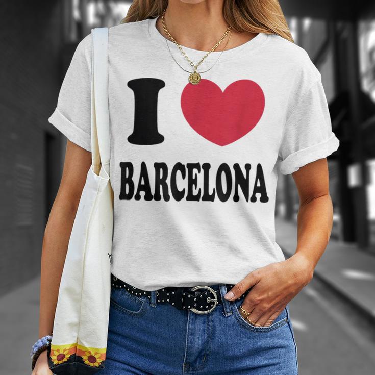 I Love Barcelona バルセロナが大好き Tシャツ 彼女への贈り物