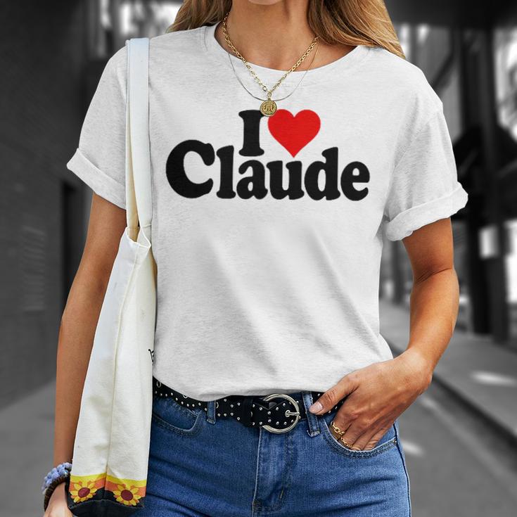 I Love Heart Claude Namee On A Tシャツ 彼女への贈り物