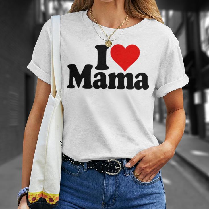 I Love Heart Mama Mother's Day Mommy Mother。 Tシャツ 彼女への贈り物
