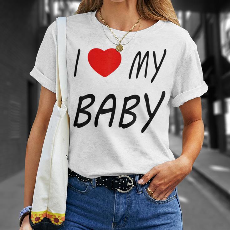 I Love My Baby ブラック Tシャツ 彼女への贈り物