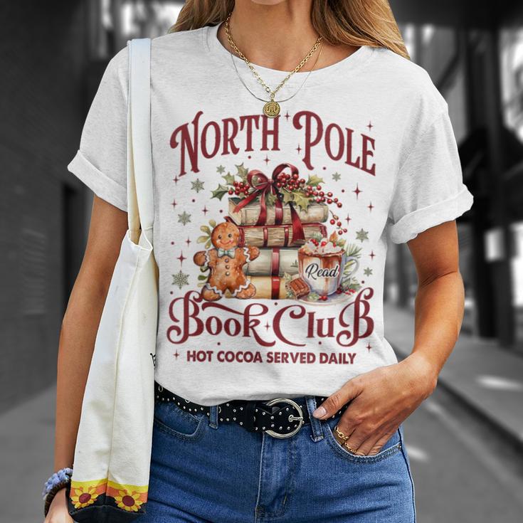 North Pole Book Club T-Shirt Gifts for Her