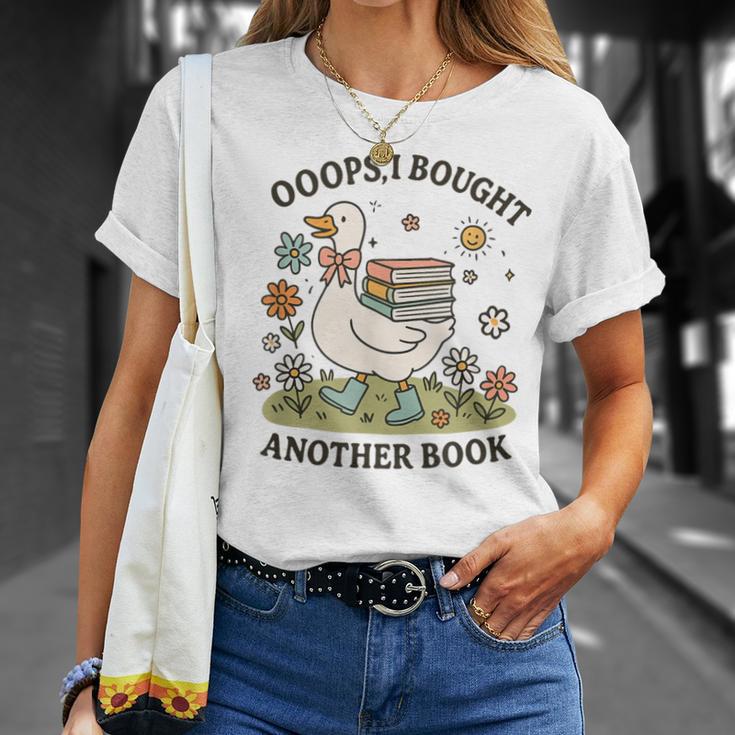 Oops I Got Another Book Goose Reading Humor T-Shirt Gifts for Her Oops I Got Another Book Goose Reading Humor T-Shirt Gifts for Her