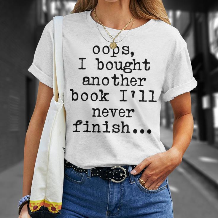 Oops I Bought Another Book I'Ll Never Finish Book Love Comfort Colors Crop Top T-Shirt Gifts for Her Oops I Bought Another Book I'Ll Never Finish Book Love Comfort Colors Crop Top T-Shirt Gifts for Her