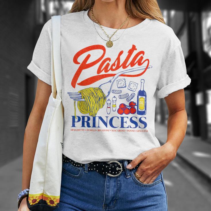 Pasta Princess Retro Italian Noodle Foodie Lover T-Shirt Gifts for Her