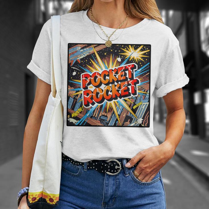 Pocket Rocket Comic Book Style Premium Tri-Blend T-Shirt Gifts for Her