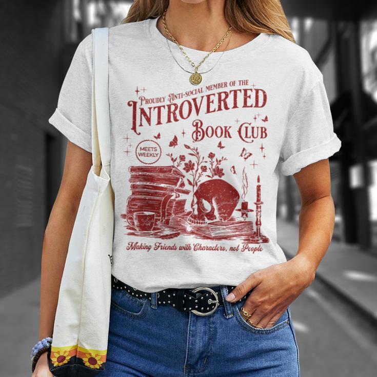 Proud Anti Social Member Of Introverted Book Club T-Shirt Gifts for Her