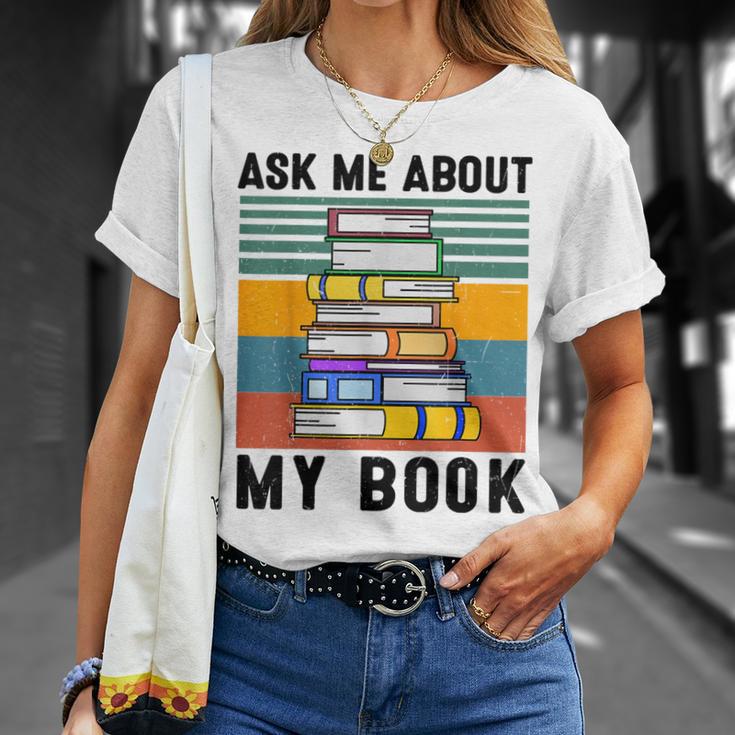 Published Author TShirt Ask Me About My Book Writer T-Shirt Gifts for Her