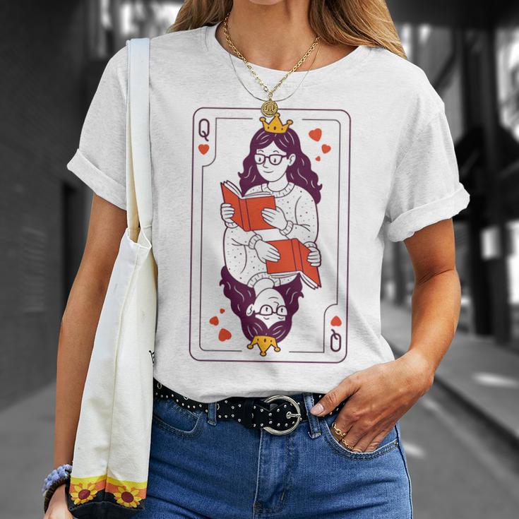 Queen Of Books Premium Tri-Blend T-Shirt Gifts for Her