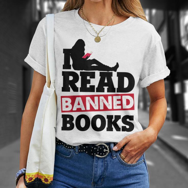 I Read Banned Books Banned Books Week Reading Women T-Shirt Gifts for Her
