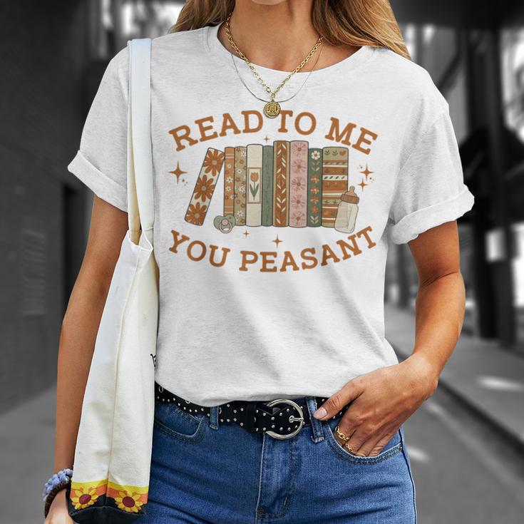 Read To Me You Peasant Book Lover Bookish Baby T-Shirt Gifts for Her