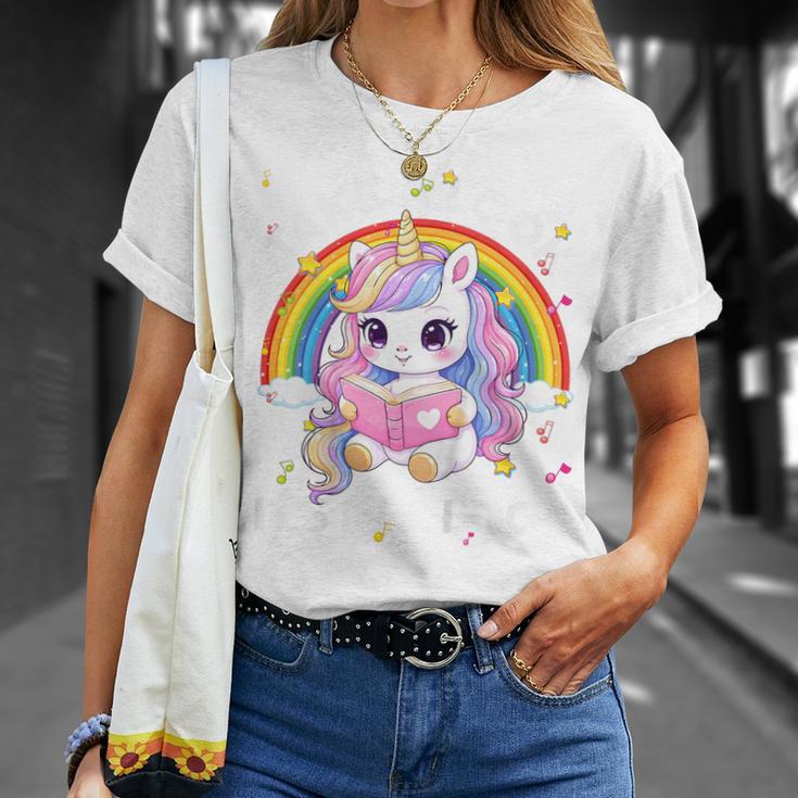 Reading Take Look Its In A Book Toddler Girls Rainbow Lover T-Shirt Gifts for Her
