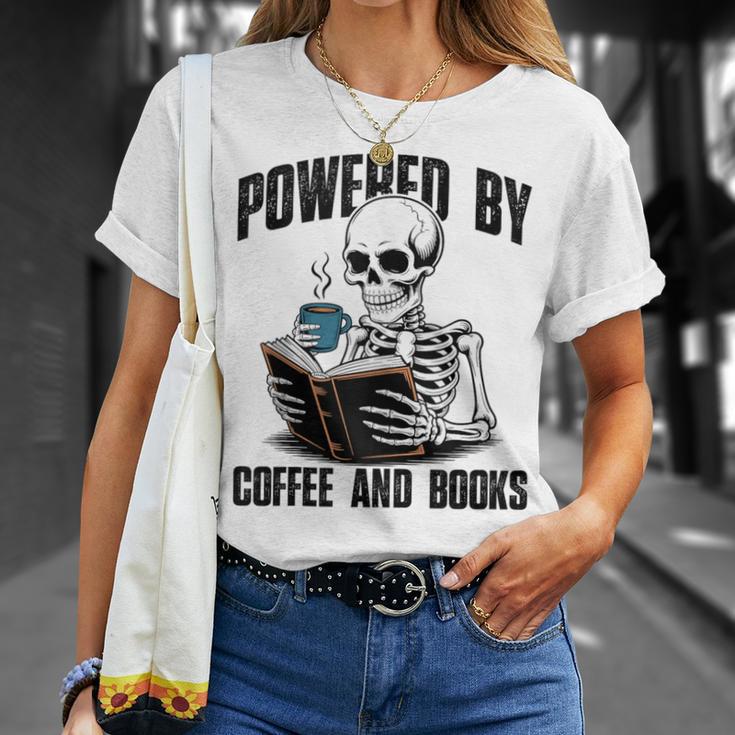 Skeleton Reading Book With Coffee T-Shirt Gifts for Her Skeleton Reading Book With Coffee T-Shirt Gifts for Her
