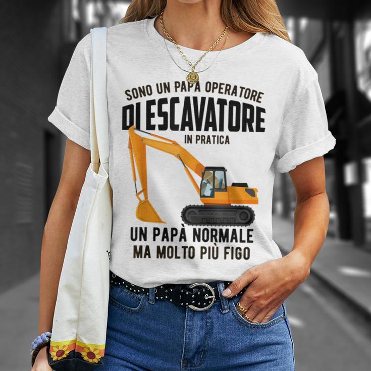 Sono Un Papà Operatore Di Escavatore In Pratica Maglietta Regalos para ella