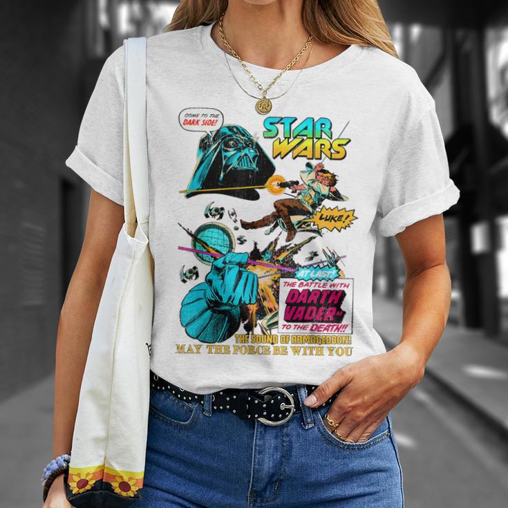 Star Wars Vader Luke Leia Epic Comic Book Teaser T-Shirt T-Shirt Gifts for Her