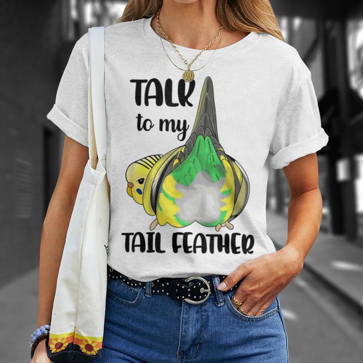 Talk To My Tail 羽 ファニー セキセイバト セキセイインコ Tシャツ 彼女への贈り物