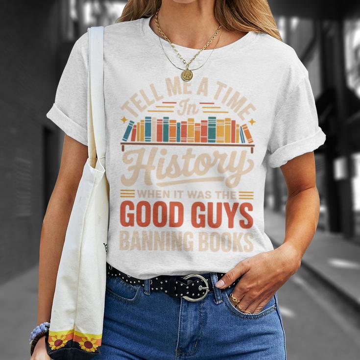 Tell Me A Time In History When It Was Good Guys Banning Book Premium Tri-Blend T-Shirt Gifts for Her