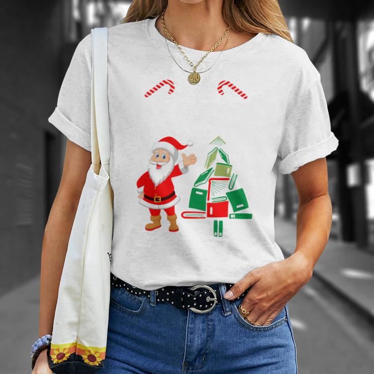 Tis The Season To Read Christmas Reindeer Book Reading Fan T-Shirt Gifts for Her