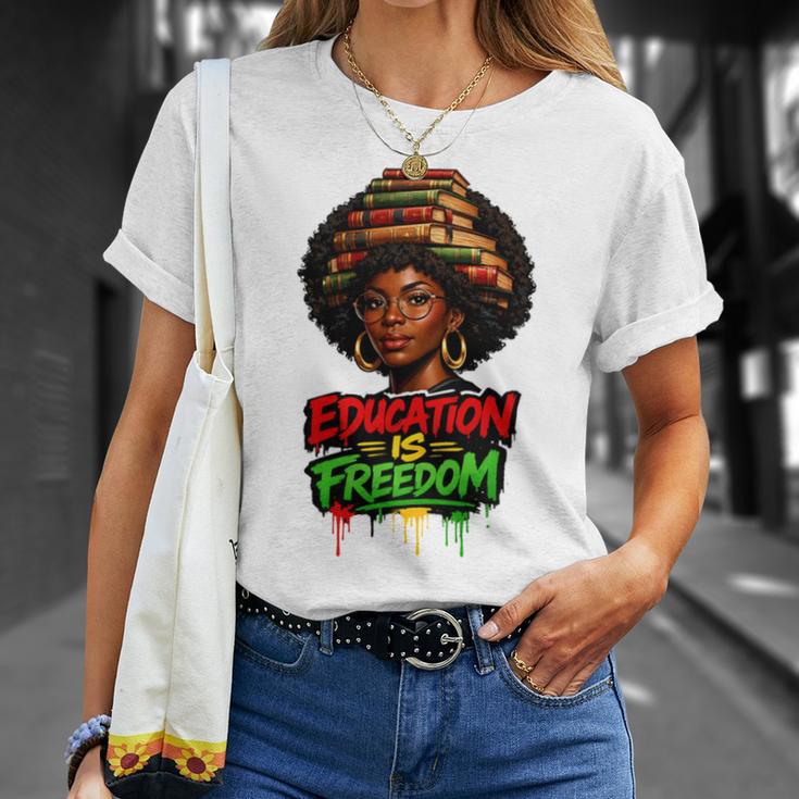 History Education Is Freedom Books Teacher Women Girls T-Shirt Gifts for Her History Education Is Freedom Books Teacher Women Girls T-Shirt Gifts for Her