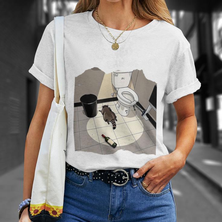 Trashed Panda ミーム アライグマ 面白いアート Tシャツ 彼女への贈り物