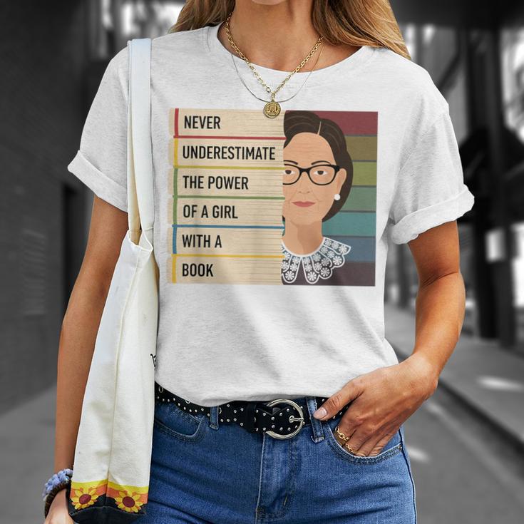 Never Underestimate The Power Of A Girl With A Book Feminist T-Shirt Gifts for Her Never Underestimate The Power Of A Girl With A Book Feminist T-Shirt Gifts for Her