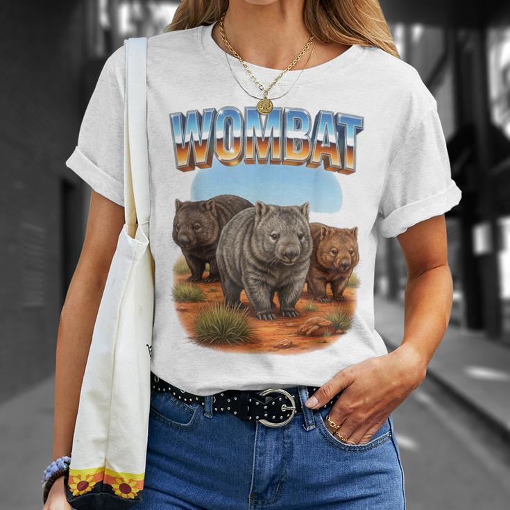 Wombat ヴィンテージ 70年代 90年代 レトロ ウォンバット 動物愛好家 ウォンバット Tシャツ 彼女への贈り物