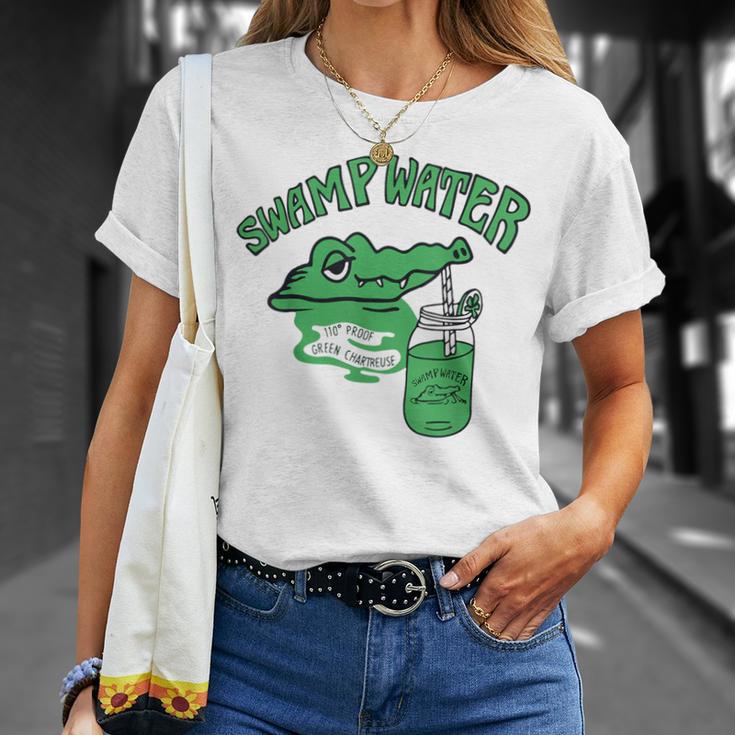 かわいいワニのクロコダイルグラフィックジャングルtシャツtシャツ Tシャツ 彼女への贈り物