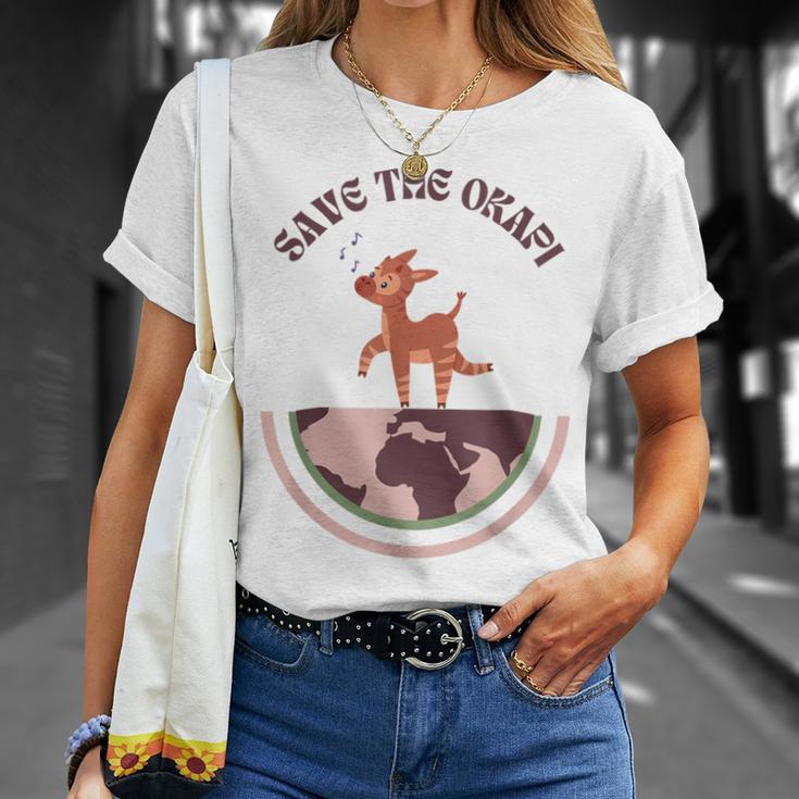 かわいいヴィンテージオカピレトロデザイン、オカピ Tシャツ 彼女への贈り物