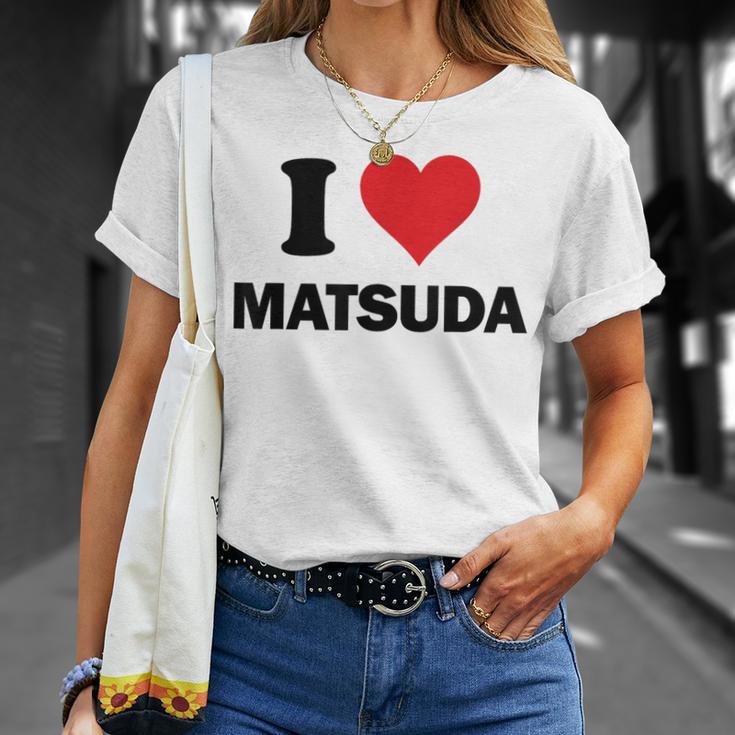 アイハート 松田 日本 愛 日本土産 Tシャツ 彼女への贈り物