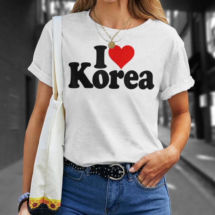 アイラブハートコリア韓国カルチャー Tシャツ 彼女への贈り物