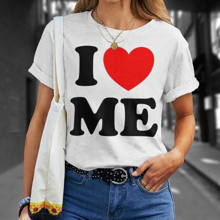 アイ・ラヴ・ミーシャツ I レッド・ハート・ミーアイ・ラヴ・マイセルフ & アイ・ファニー Tシャツ 彼女への贈り物