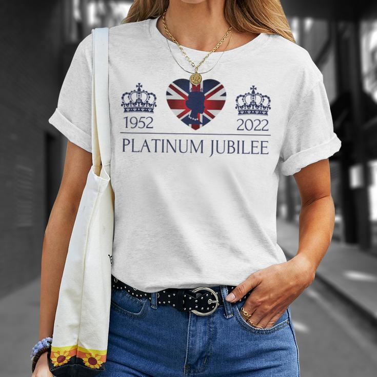 エリザベス女王プラチナジュビリー70年イギリス国旗 Tシャツ 彼女への贈り物