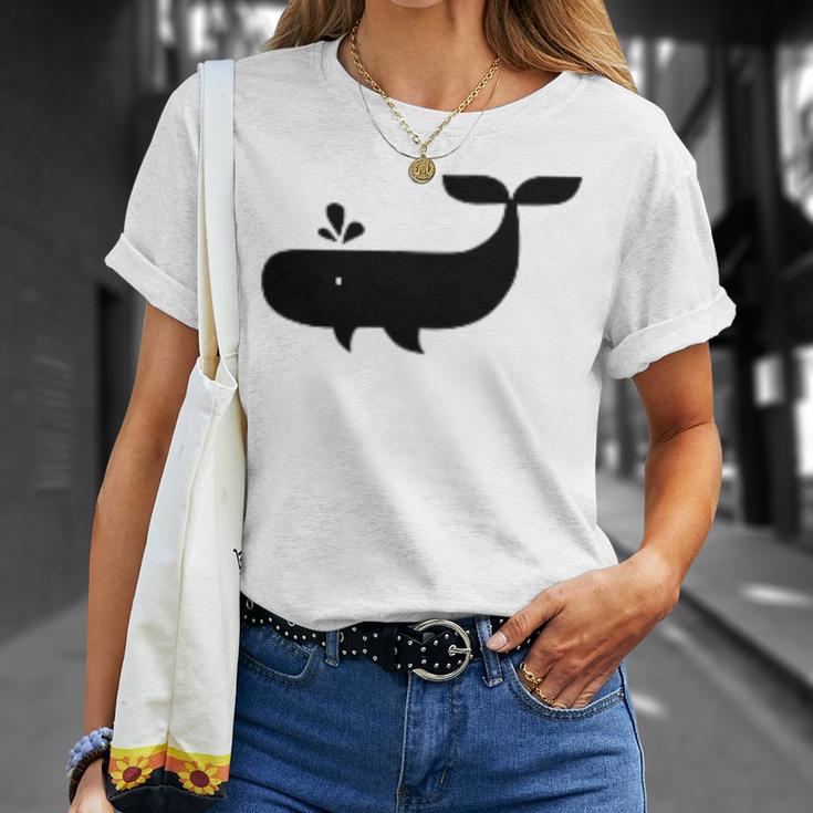 クジラ ブラック レディース メンズ 子供用 Tシャツ 彼女への贈り物