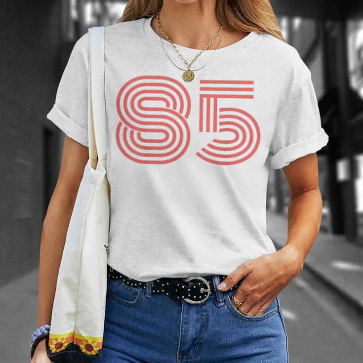 クールなレトロなレタリングジャージ、背番号85 1985 Tシャツ 彼女への贈り物