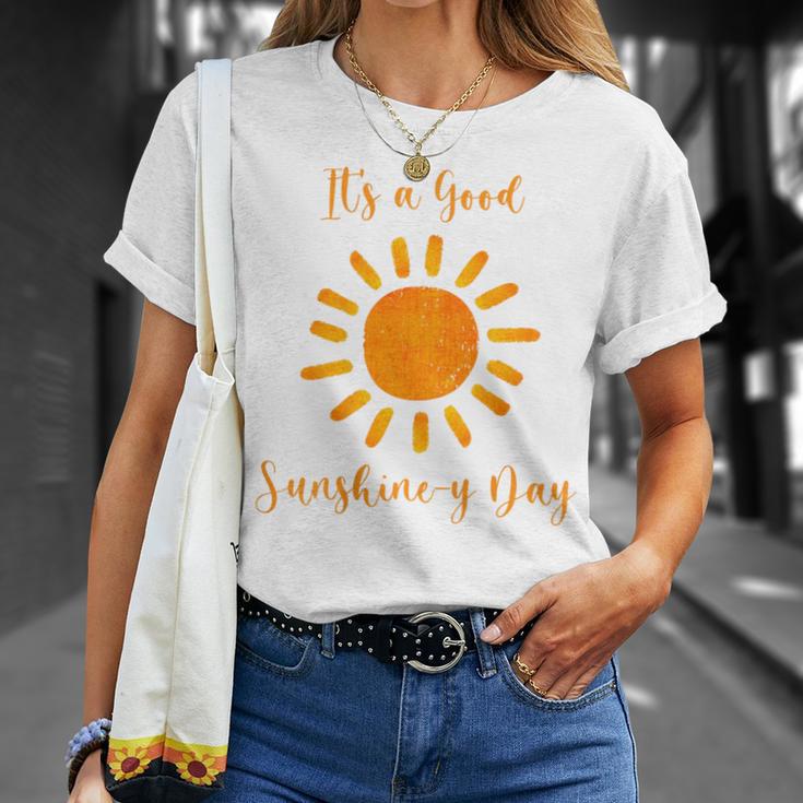 サンシャインデイ オレンジ色 白 Tシャツ 彼女への贈り物