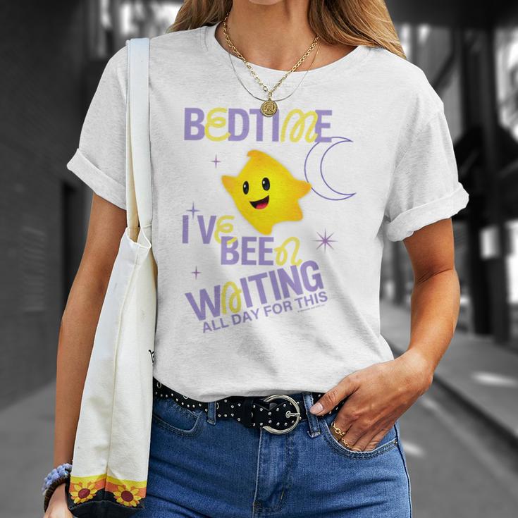 ザ・スーパーマリオギャラクシー・ムービー Yellow Luma Bedtime Tシャツ 彼女への贈り物